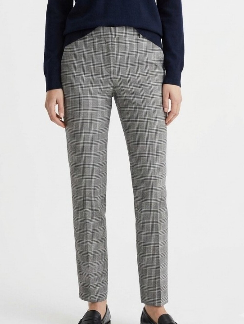 Banana Republic Size 6 Sloan Plaid Pants Structured Trouser Ankle Office Preppy